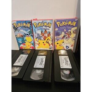 Pokemon VHS Tapes Pioneer Animation Lot of 8